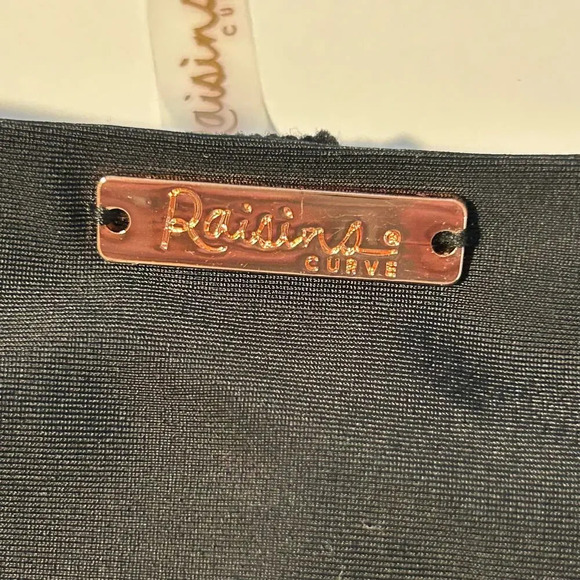 Raisins curve NWT black Keiora swimsuit bottoms size 22W - Picture 3 of 11